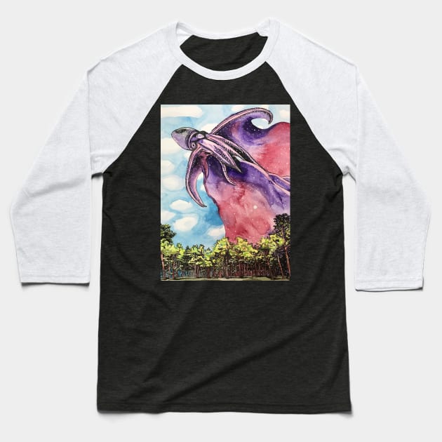 Goddess That Brings the Night Baseball T-Shirt by RaLiz